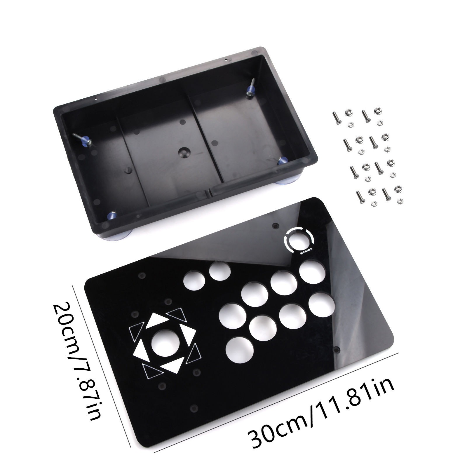 Arcade Joystick Acrylic Panel and Case DIY Game PC Rocker Joystick for Arcade rr