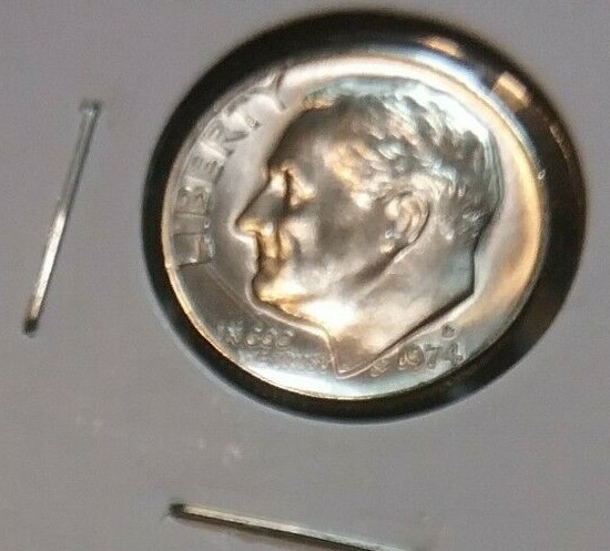 1974 Roosevelt Dime  D - BU - Uncirculated