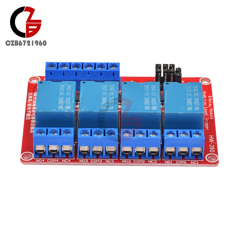 1pcs 1/2/4/8 Channel 5V 12V 24V Relay Module Board High and Low Level Trigger