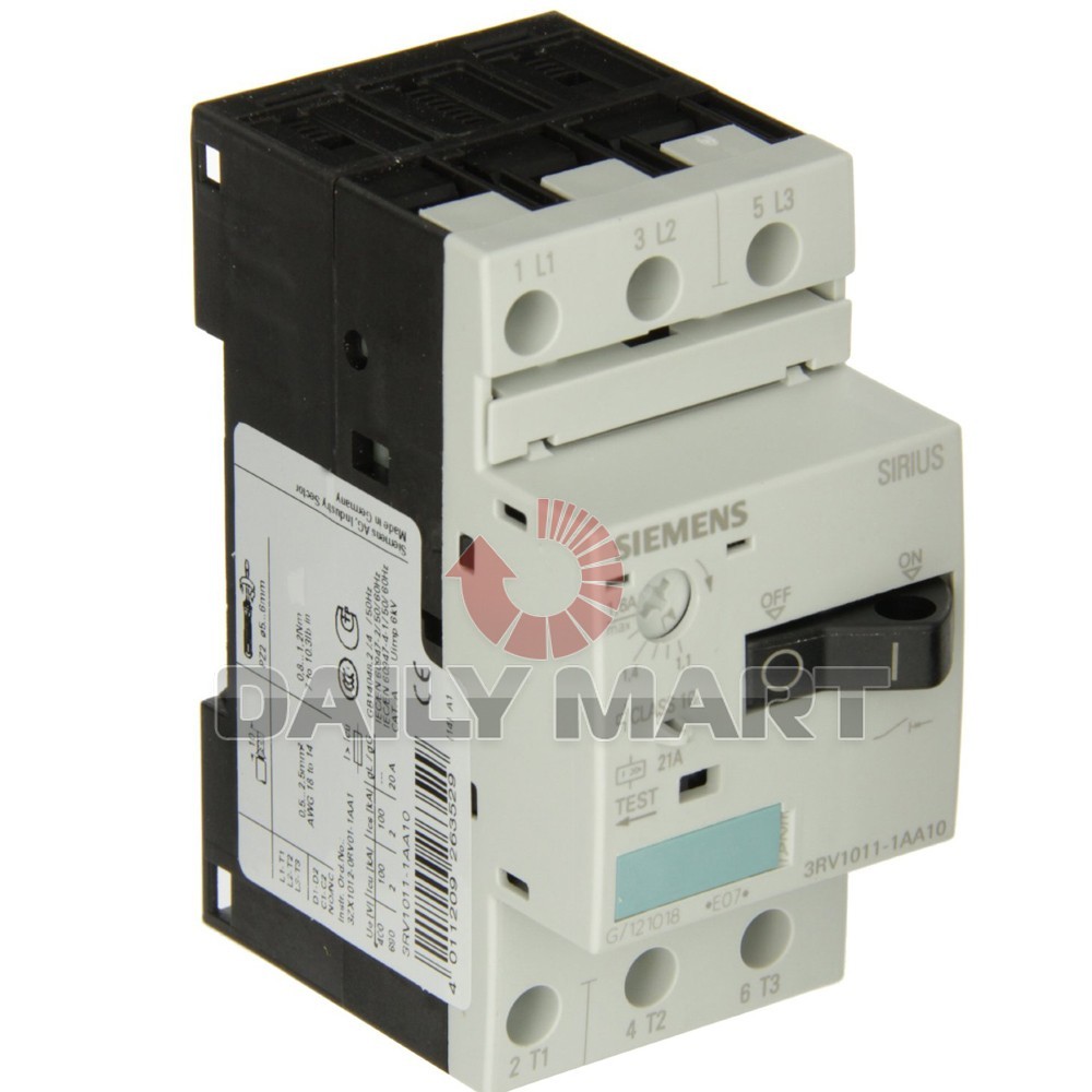 SIEMENS NEW 3RV 1011-1AA10 PLC CIRCUIT BREAKER MOTOR PROTECTORS 50/60 Hz