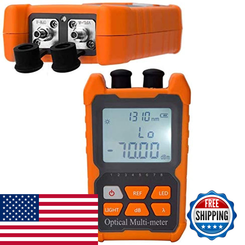 D Yedemc Fiber Optic Cable Tester Portable Optical Fiber Power Meter Fc/Sc/St