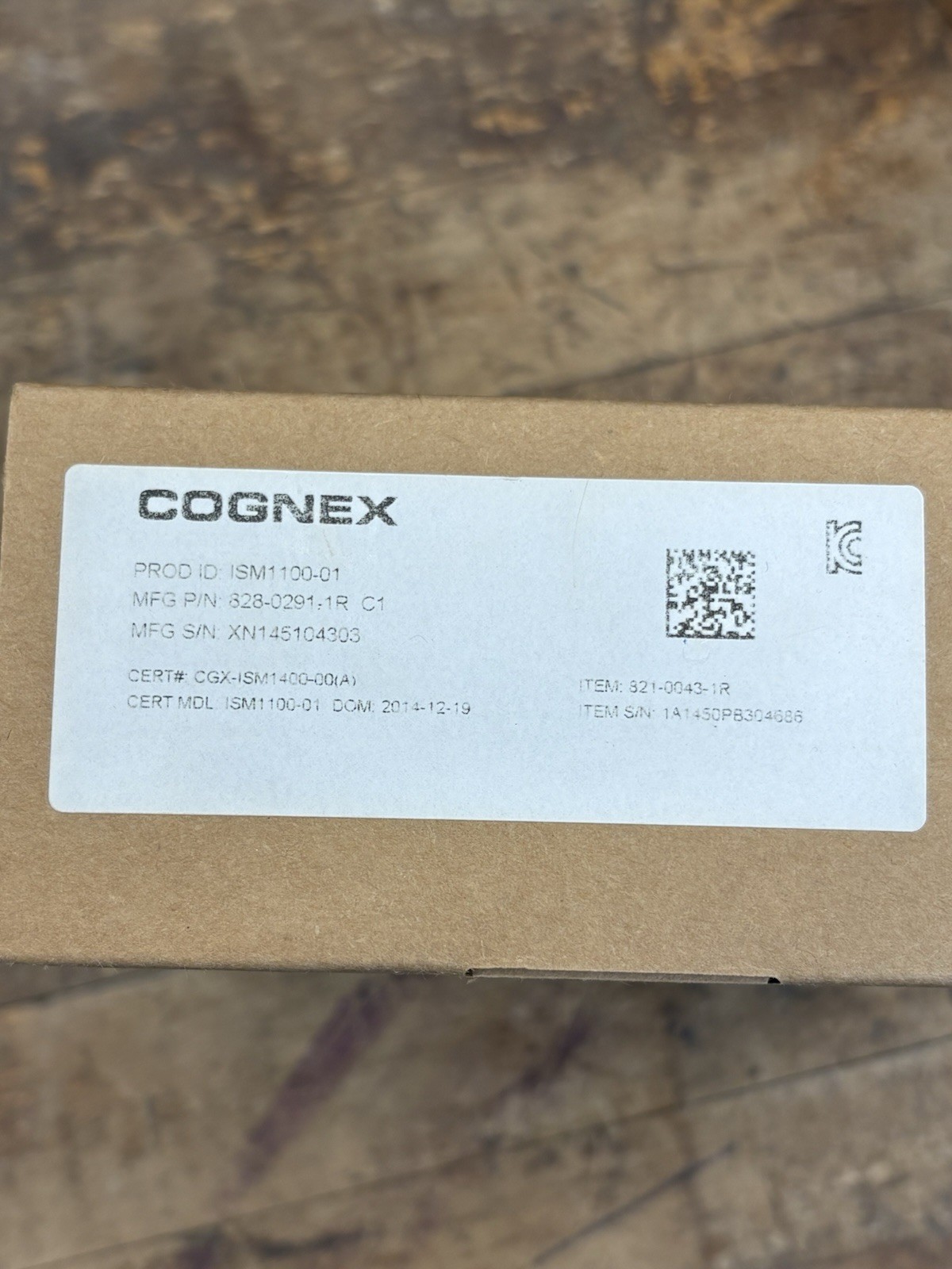 New Cognex ISM1100-01 Insight Camera.  825-0185-1R (5E1-2)