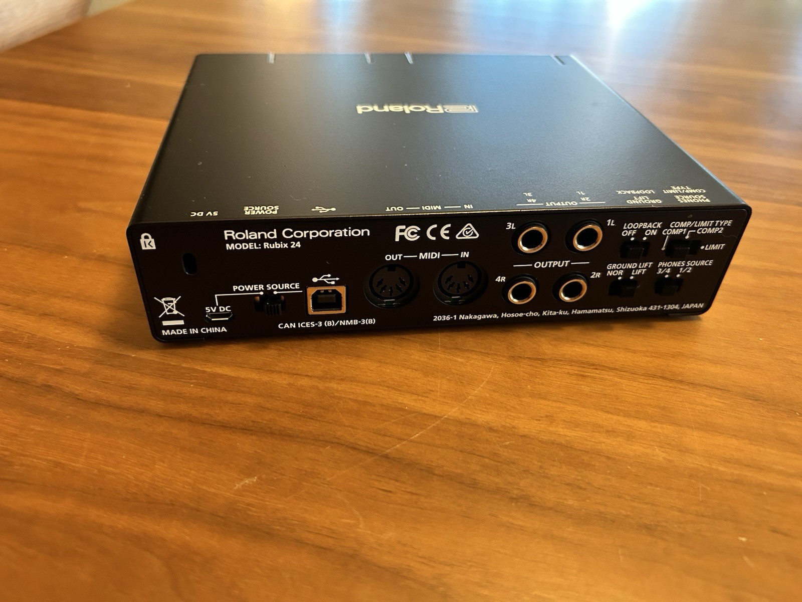 Roland RUBIX 24 USB Audio Interface, 2 in/4 out
