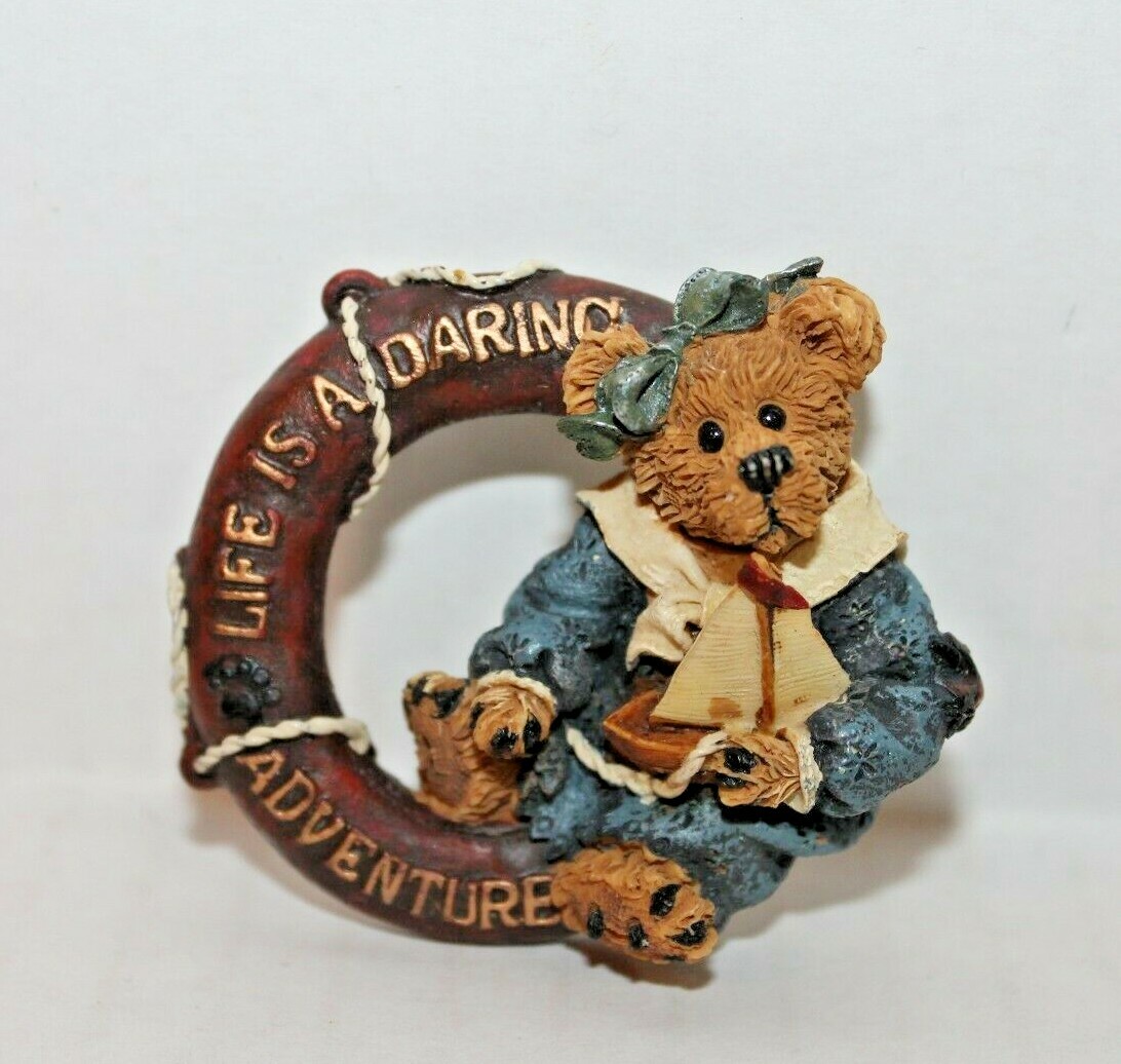 Vintage Boyds Bears Pin Brooch Bailey Bear "Life is a Daring Adventure" Nautical