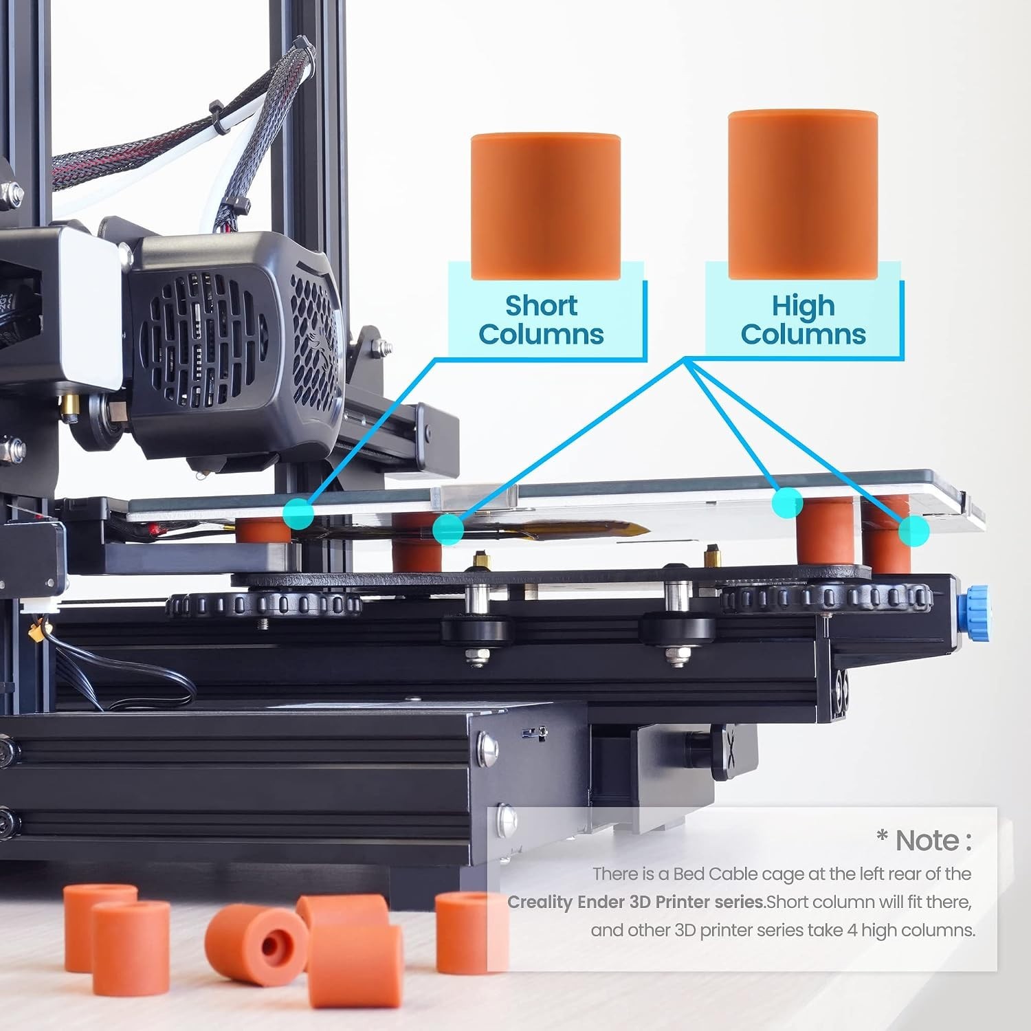 3D Printer Bed Leveling Silicone Mounts, 8PCS