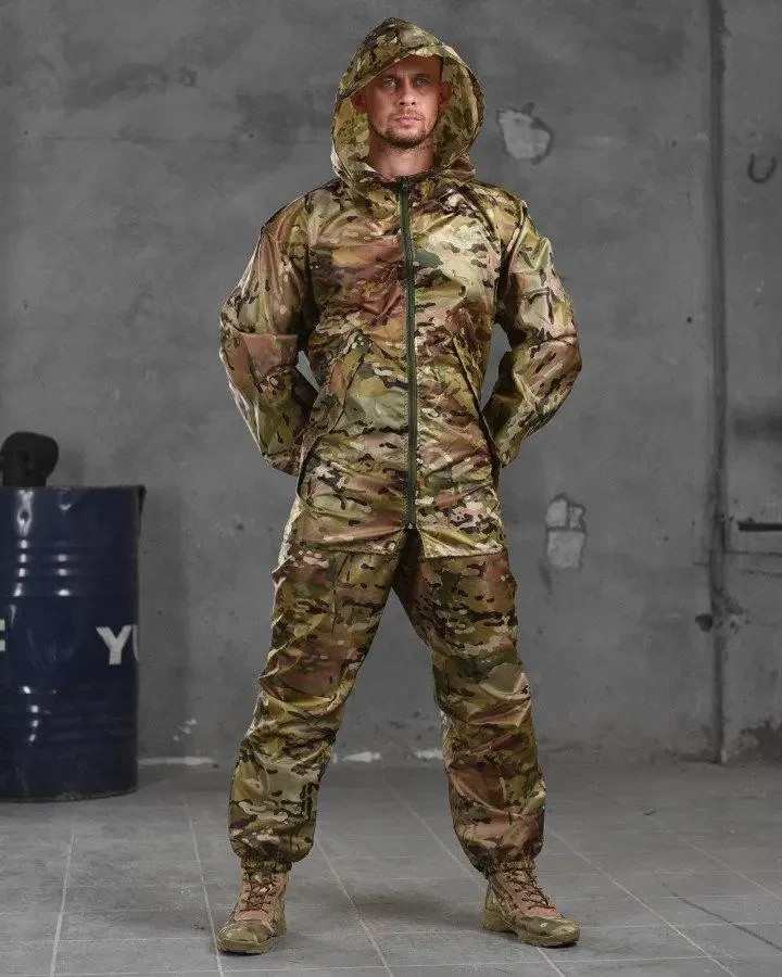 Waterproof camouflage suit, camouflage raincoat, waterproof camouflage rainc💛💙