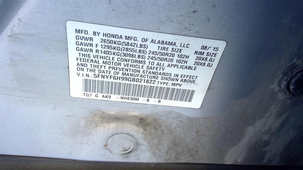 PILOT 2016 Transmission Shift 2106920