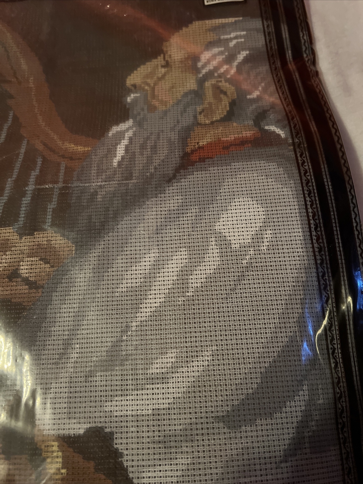 needlepoint canvas handpainted