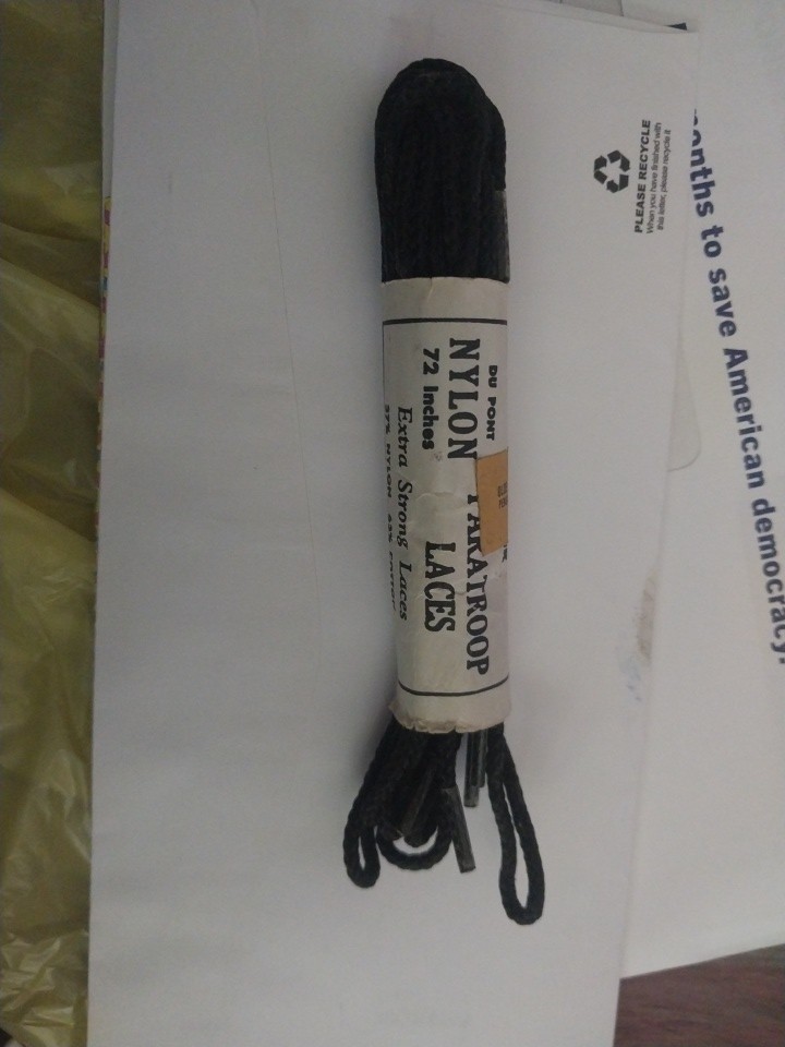 1 pr - 72" Black Nylon Paratroop Boot Laces