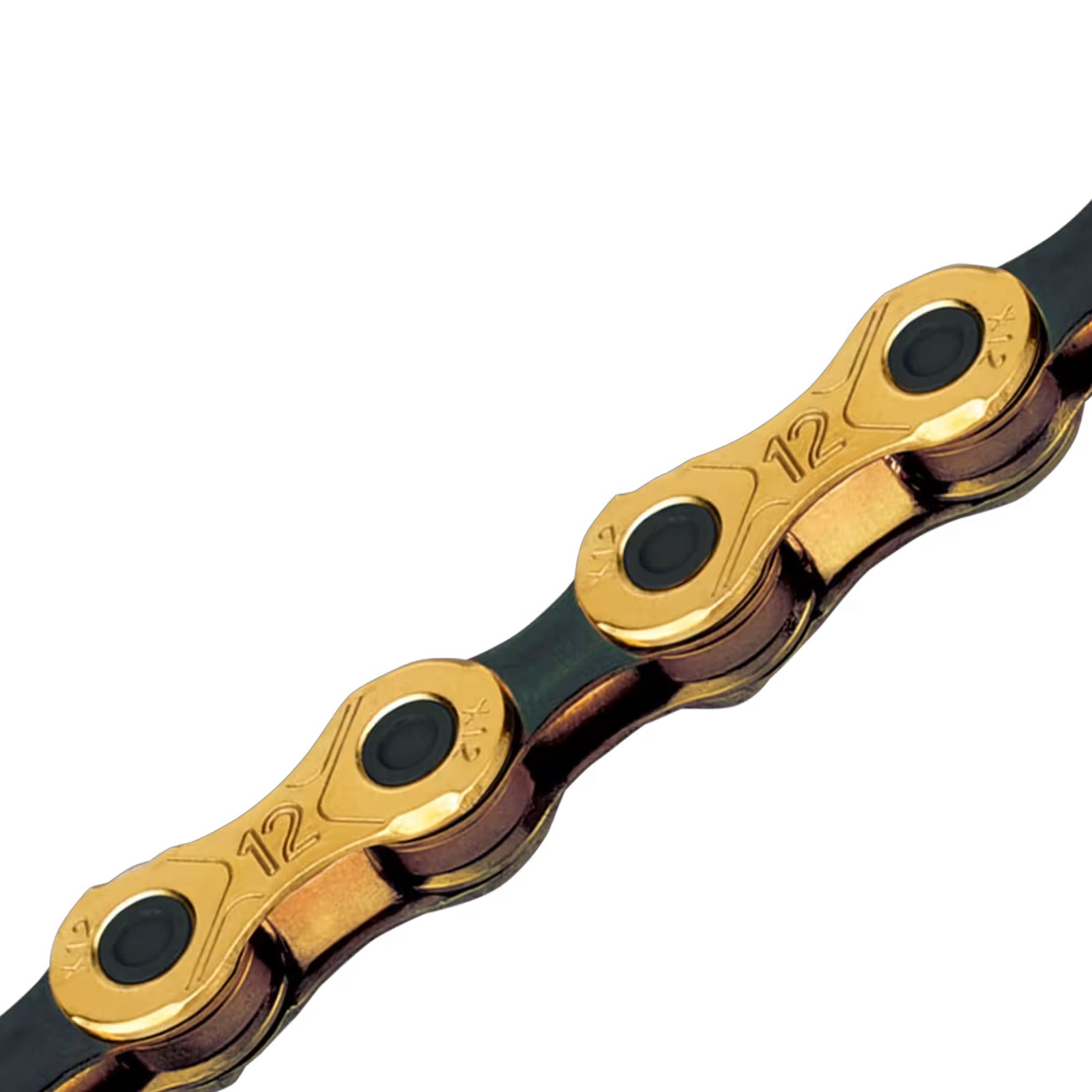 KMC X12 12-Speed Chain – 126 Links – Gold/Black – Master Link