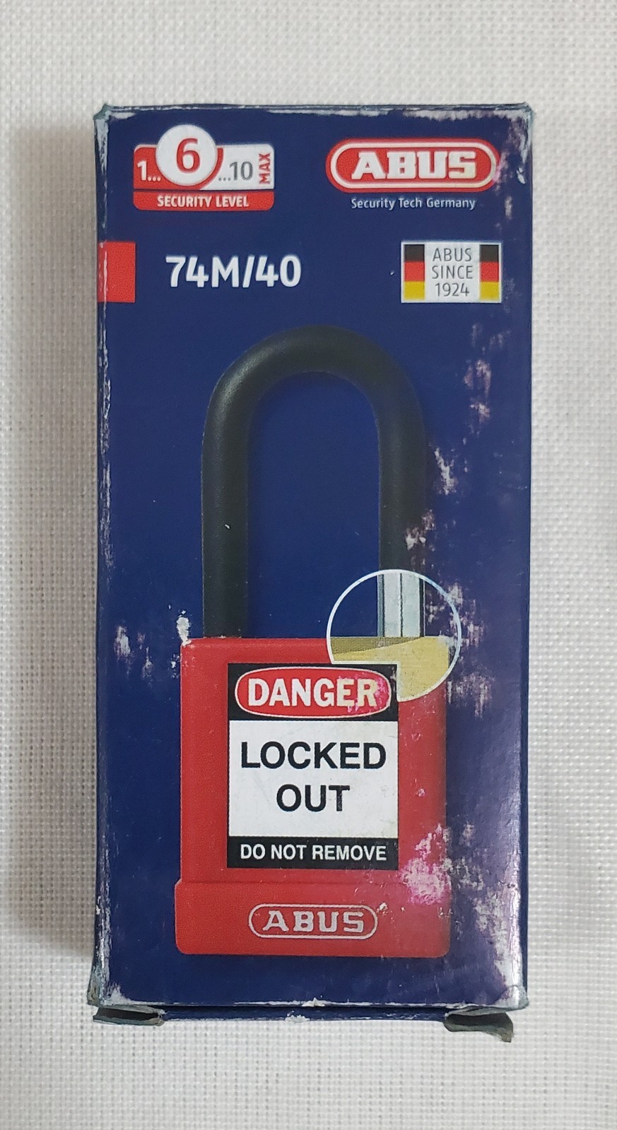 ABUS 74M/40 Lockout Padlock With Keys Keyed Alike (5 PACK)