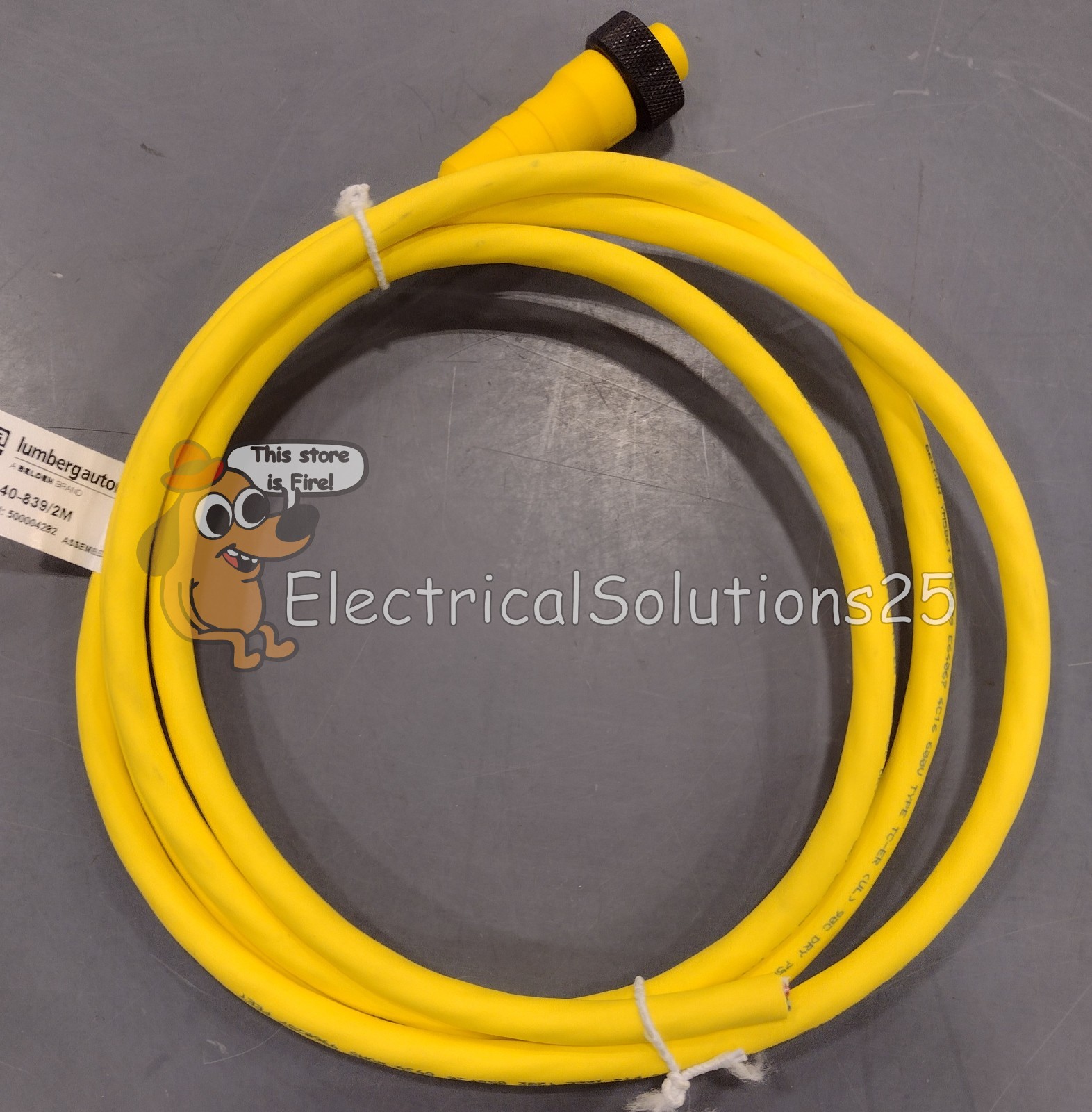 New Lumberg Automation RK40-839/2M 7/8 Female 4-Pin Cordset 2M - Free Shipping