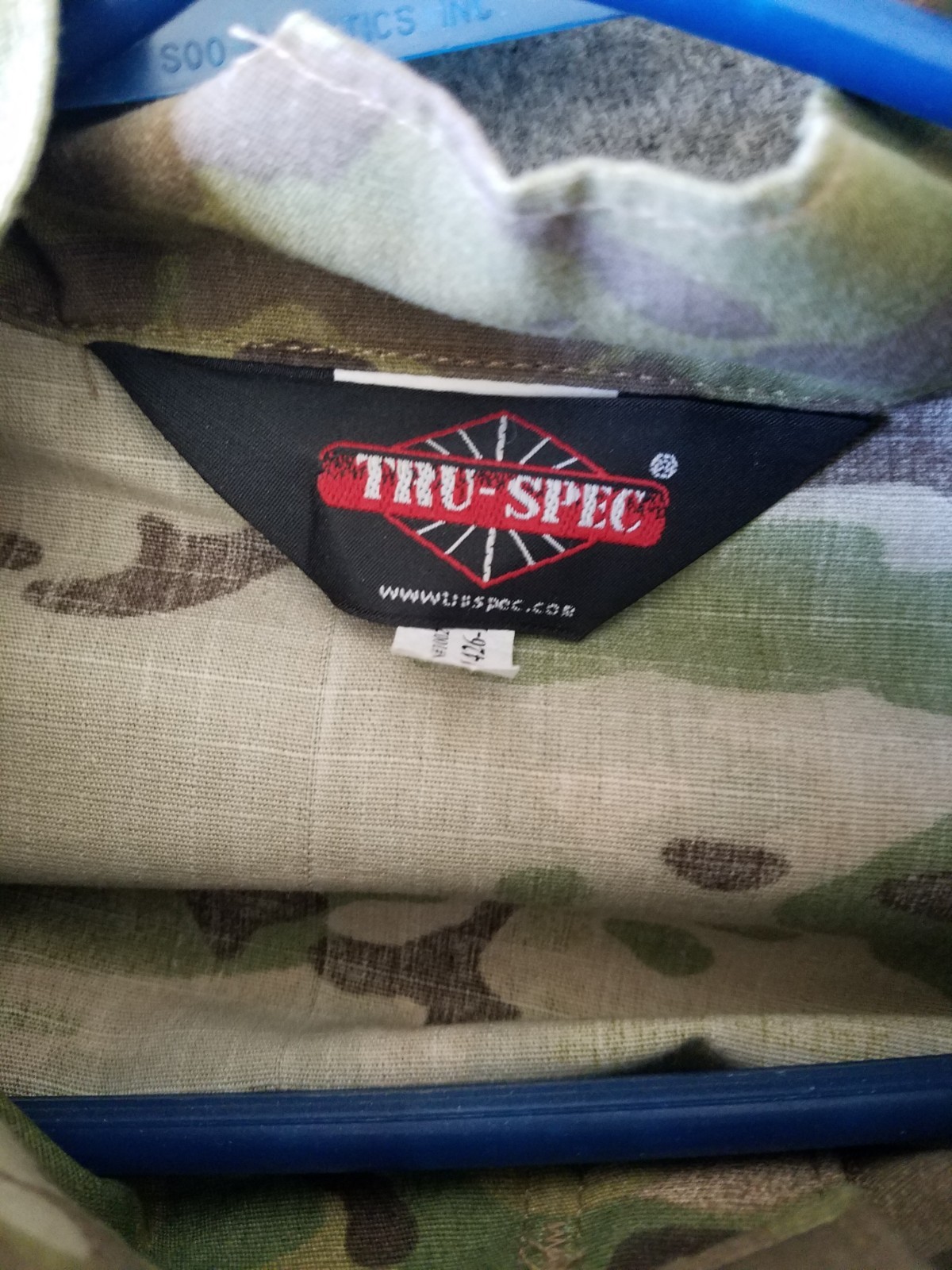 Tru-Spec MultiCam BDU Combat Jacket / Full Zip / Large Long