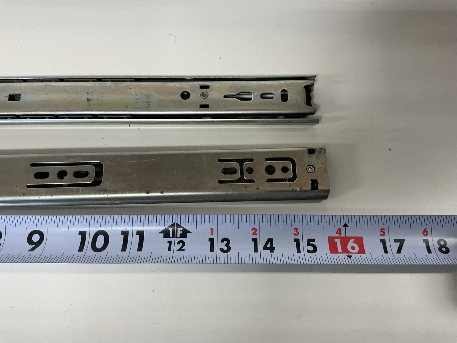 Two Older Accuride Drawer Slides 15-1/2” Inch