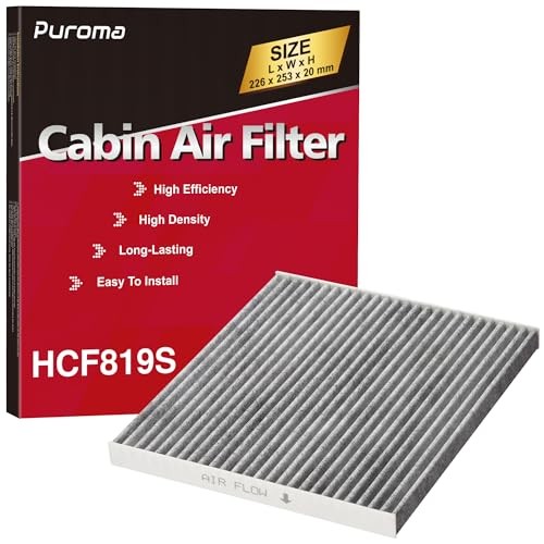 Cabin Air Filter with Activated Carbon, Replacement for CF11819, HCF819S