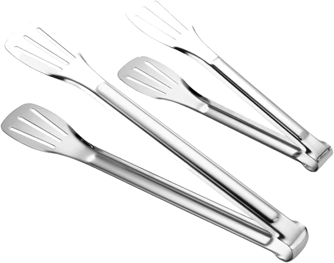 2 Pack Kitchen Tongs Stainless Steel Locking Cooking Barbecue Grilling Food Tong