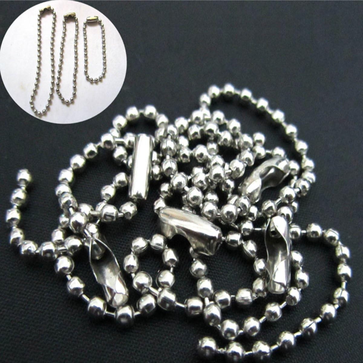 Customizable Silvery Pull Chain Extender - 158 inches with 12 Connectors