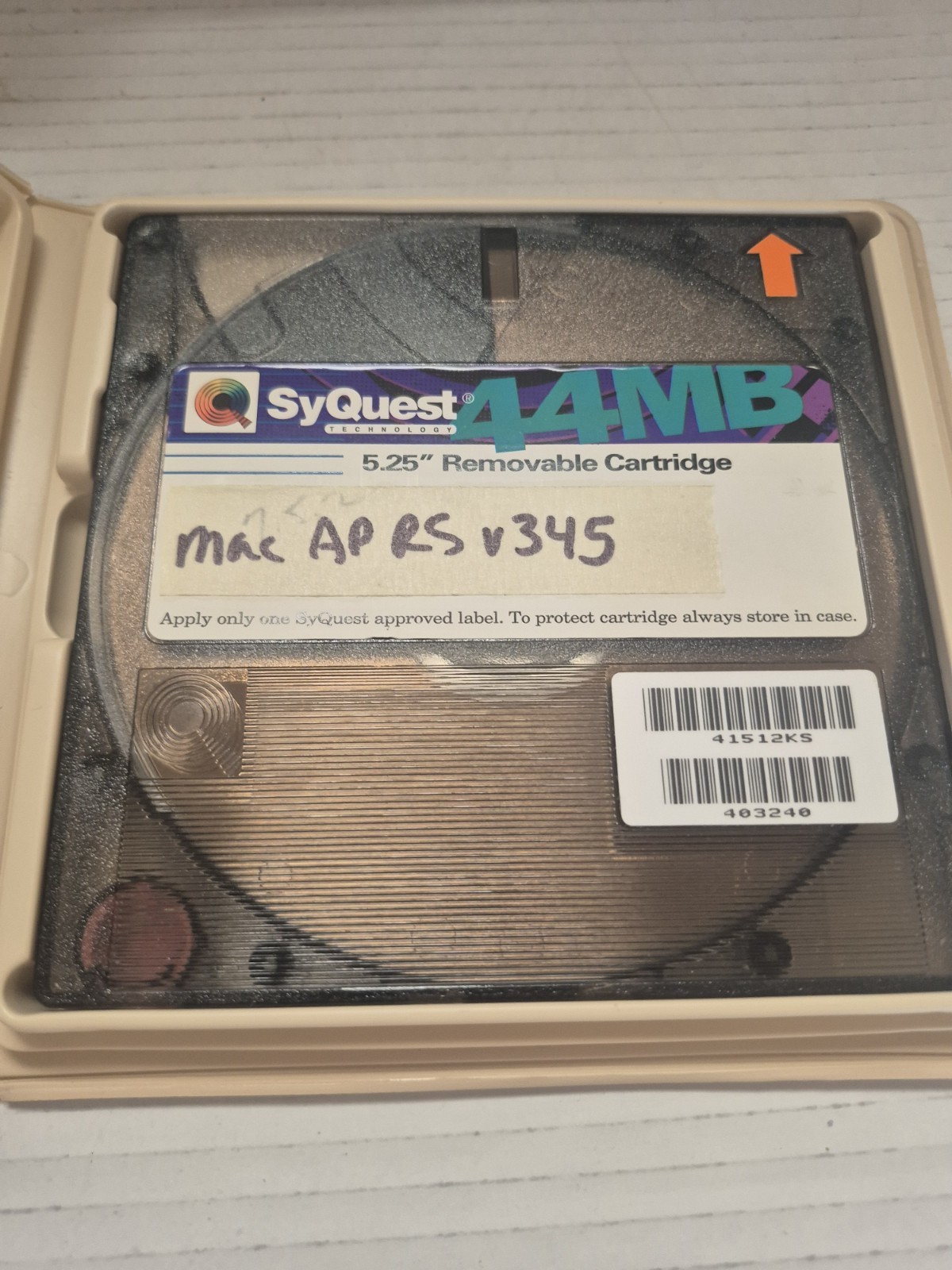 12 Vintage Computer 5.25" Removable Hard Disk Cartridge Datacart UNTESTED