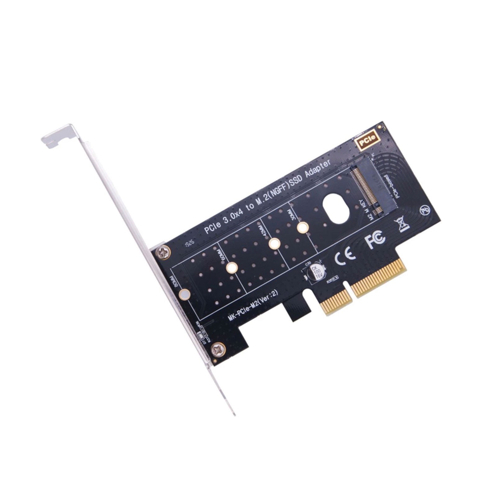 New M.2 NVME SSD To PCIe 3.0 X4 Adapter Card Desktop Expansion Conversion CardyC