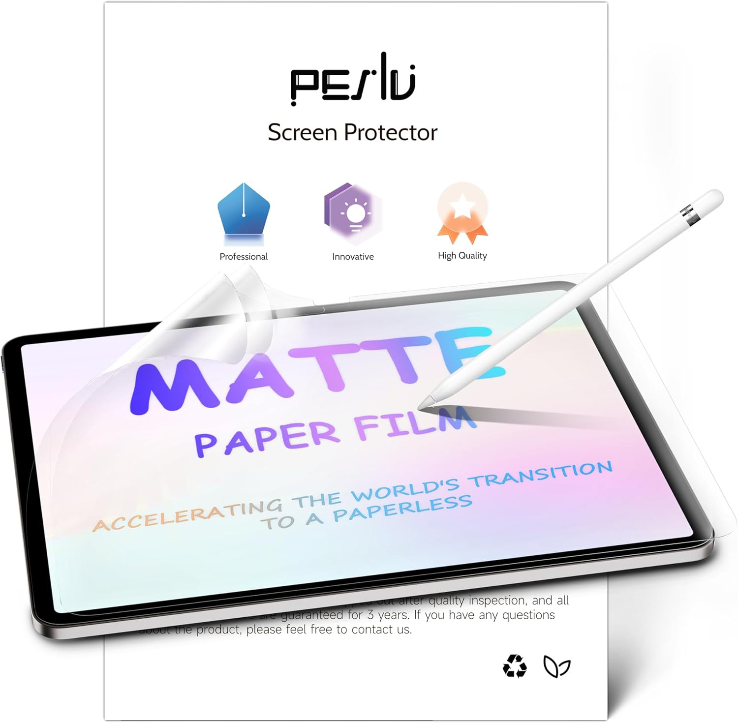 2 Pack like Paper Screen Protector for Ipad 10Th 2022 10.9" & Ipad 11Th A16 2025