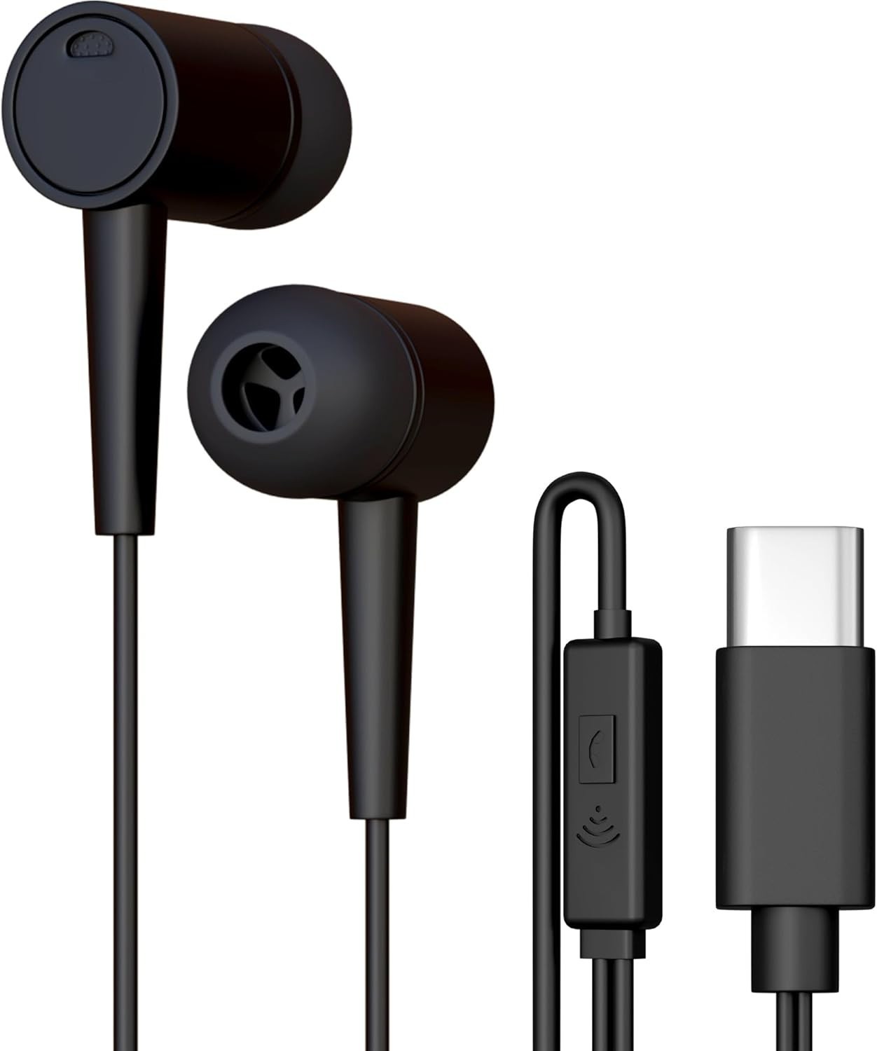 Lightweight In-Ear USB-C Earbuds with Microphone: Ideal for Gaming and Study