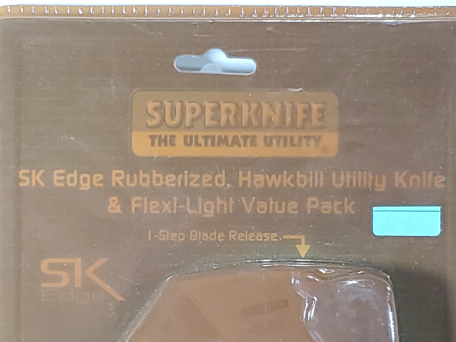 SK Edge Rubberized Hawkbill Utility & Flexi-Light Flashlight Value Pack NOS READ