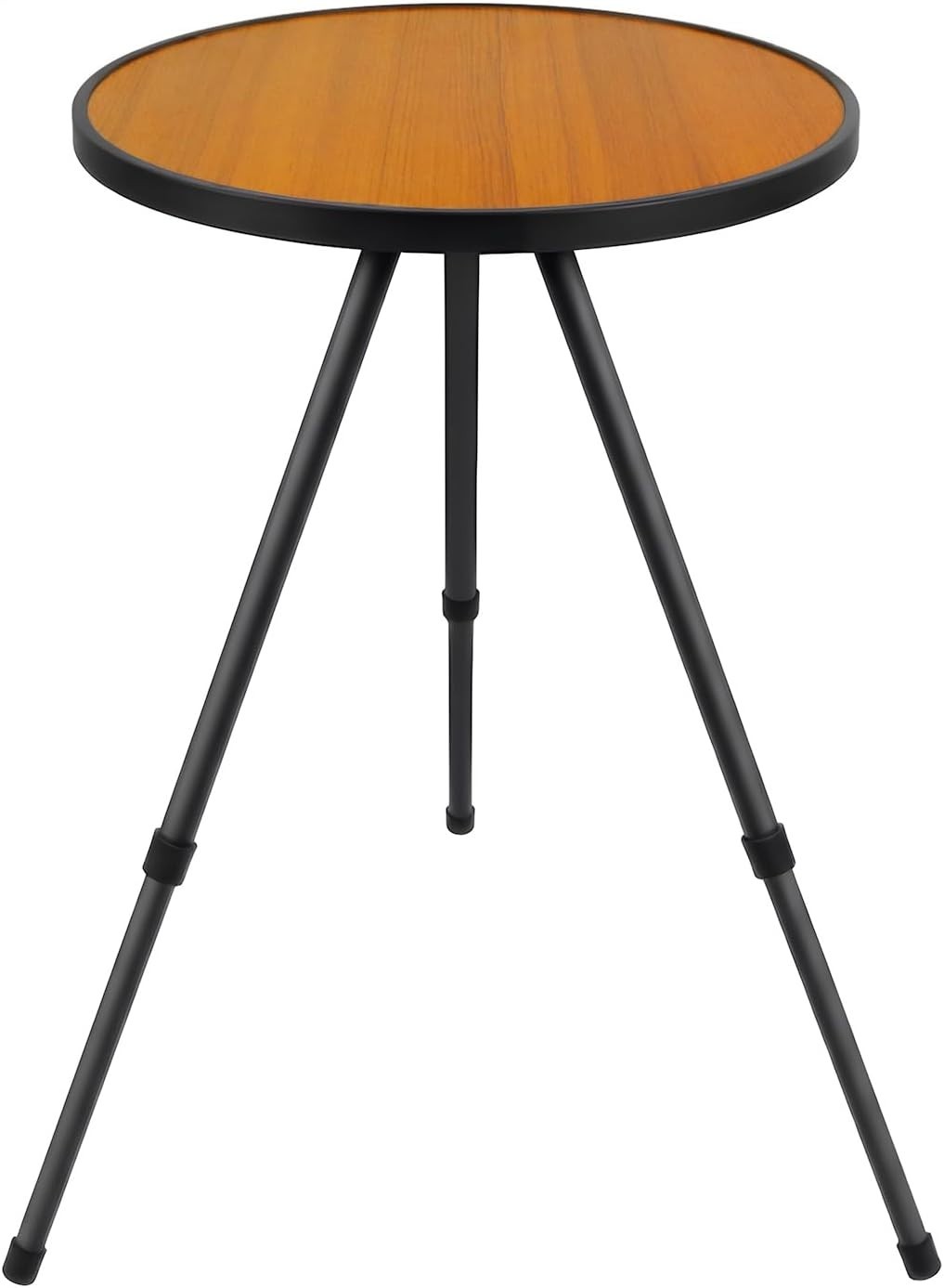 2pack Small Folding Round Portable Patio Table, Height Adjustable Side Table