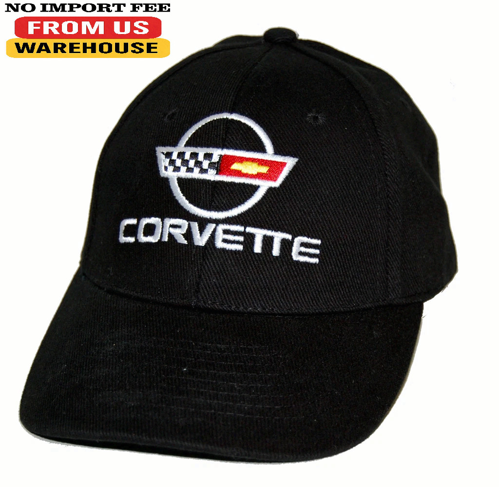 Chevrolet Corvette C4 Cotton Twill Black Hat Cap - Shipped in a Box Free - USA