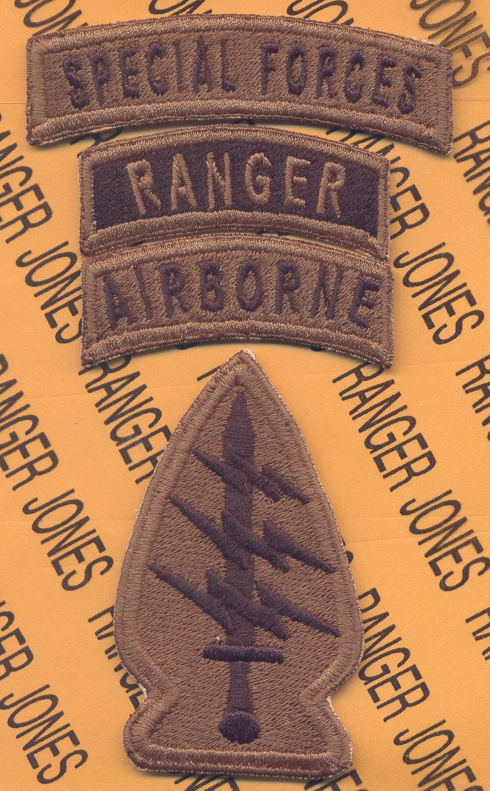 Special Forces Group Airborne Ranger SFGA OD foreign made patch