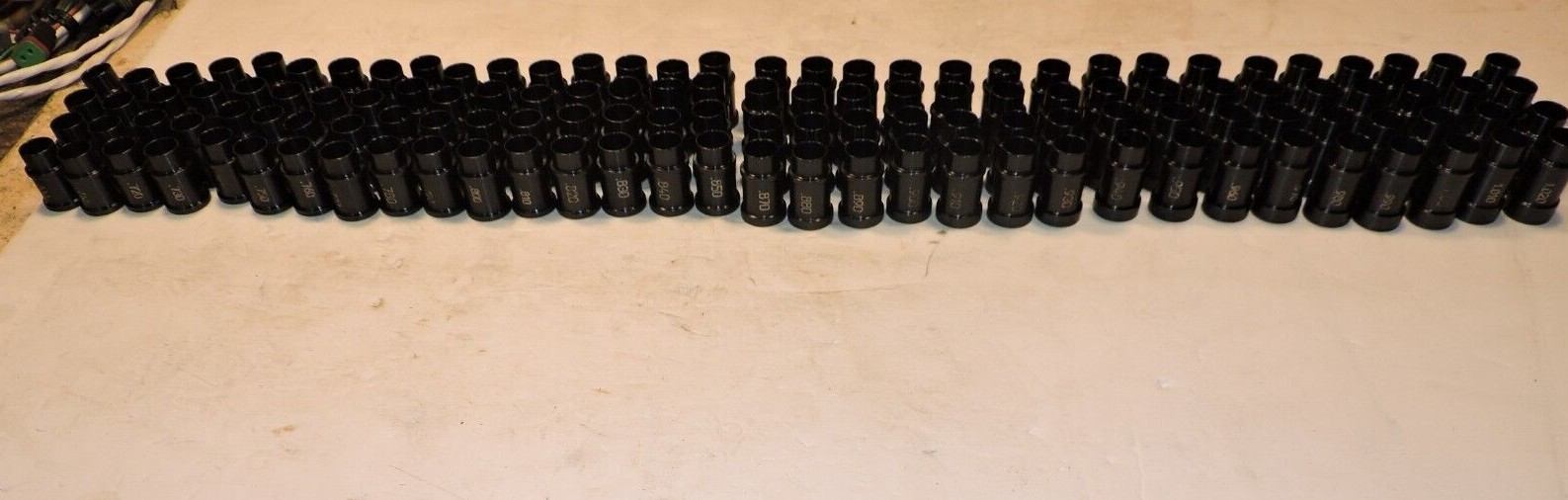 (128) NEW Lower control arm spacer bushings .700-1.020" .010" incrememts Nascar