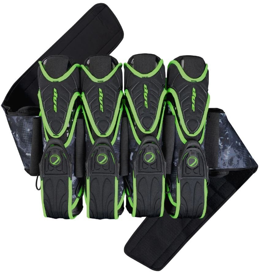 Dye Paintball Assault Pack Pro Neoprene Pod Harness 4+5 Dyecam Black/Lime