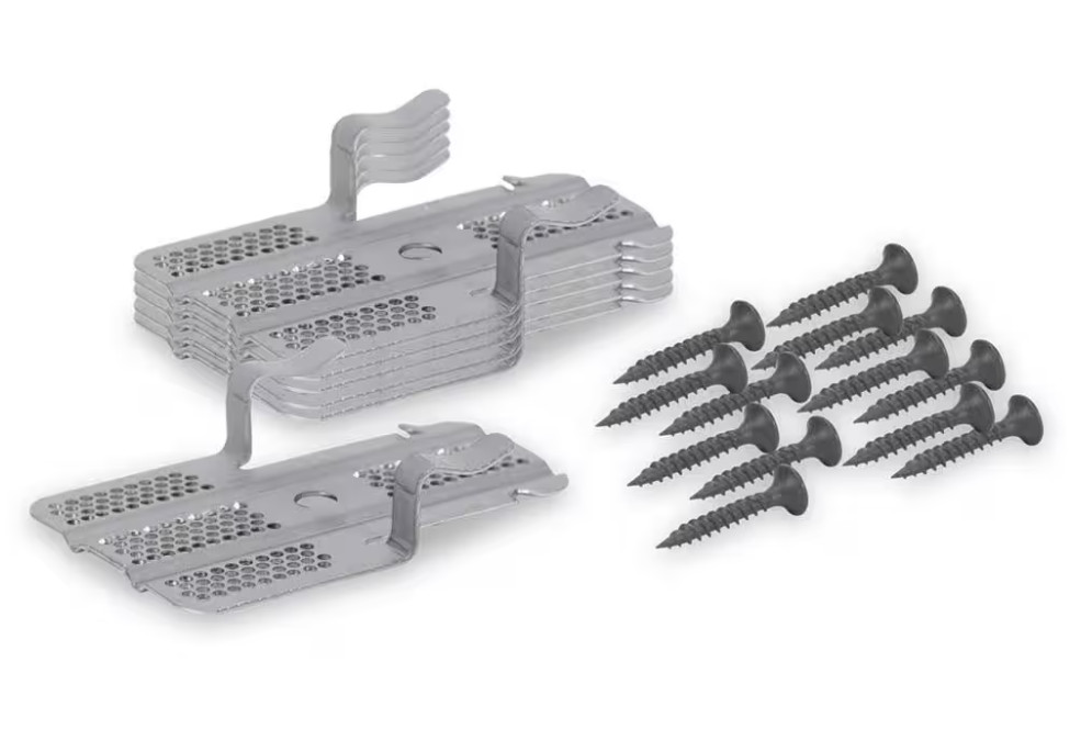 24Pc 1/2 in. Insta-Back Drywall Repair Clips 6-Pack Eliminate Sagging Wallboard