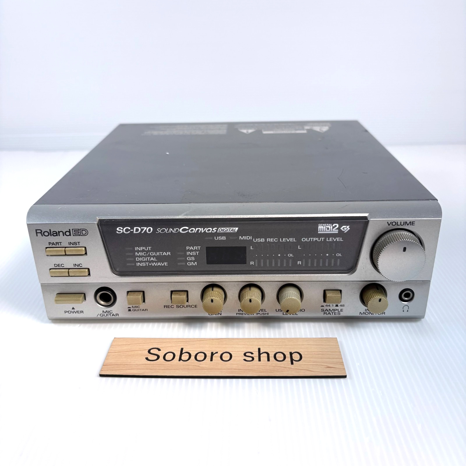 Roland SC-D70 Sound Canvas USB Digital Audio MIDI Interface Tested Working
