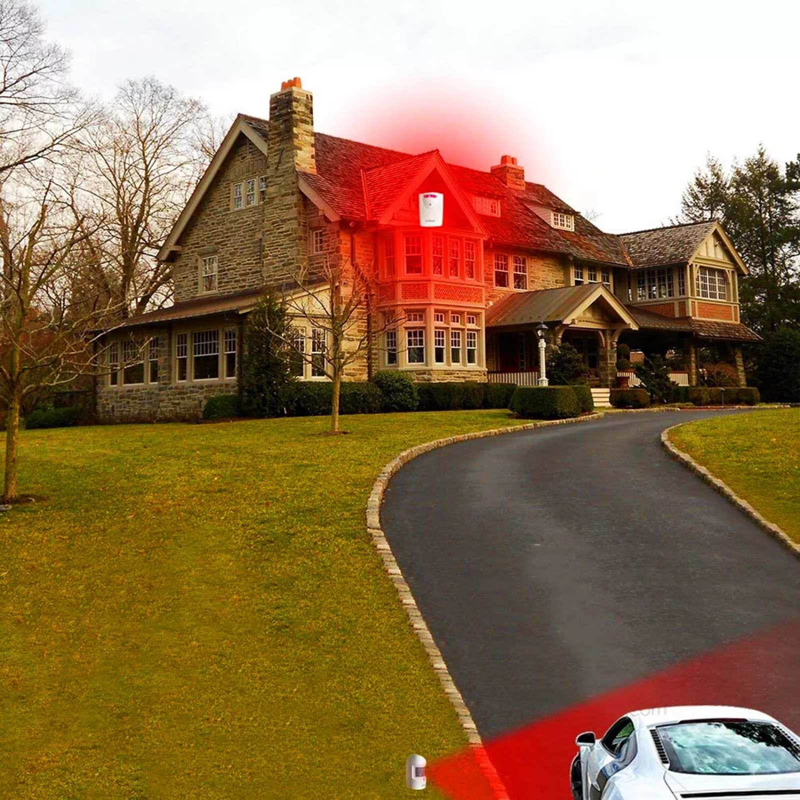 45° Infrared Motion Sensor Home Garage Alert Security System