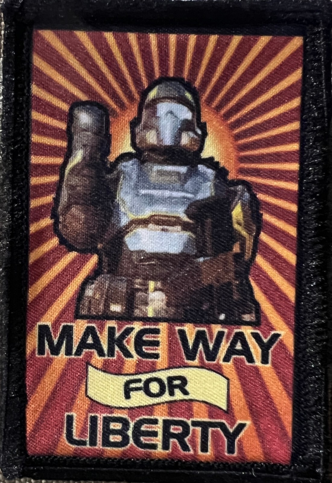 1x4 For Democracy! Helldivers Themed Morale Patch