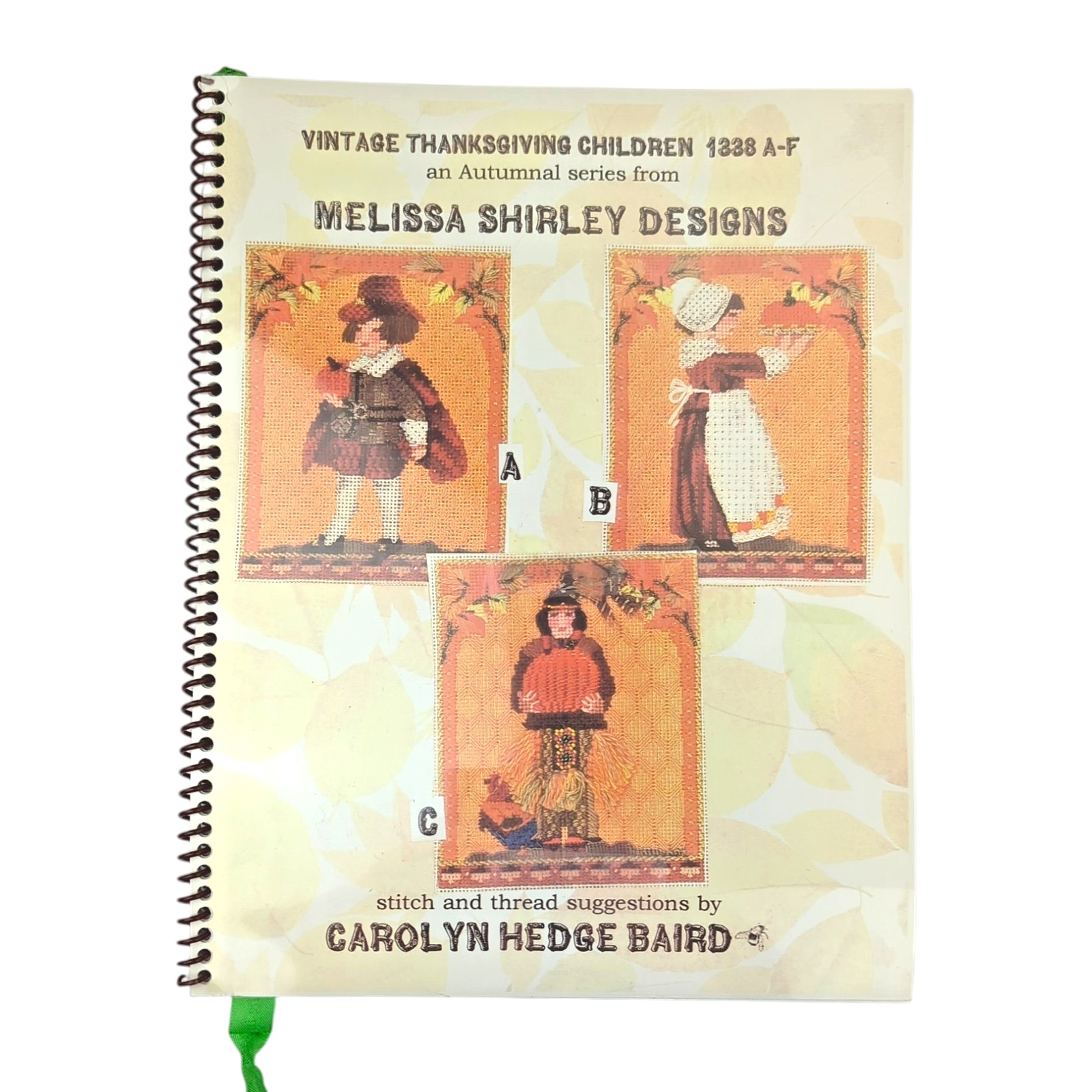 Melissa Shirley Vintage Thanksgiving Children Stitch Guide Carolyn Hedge Baird