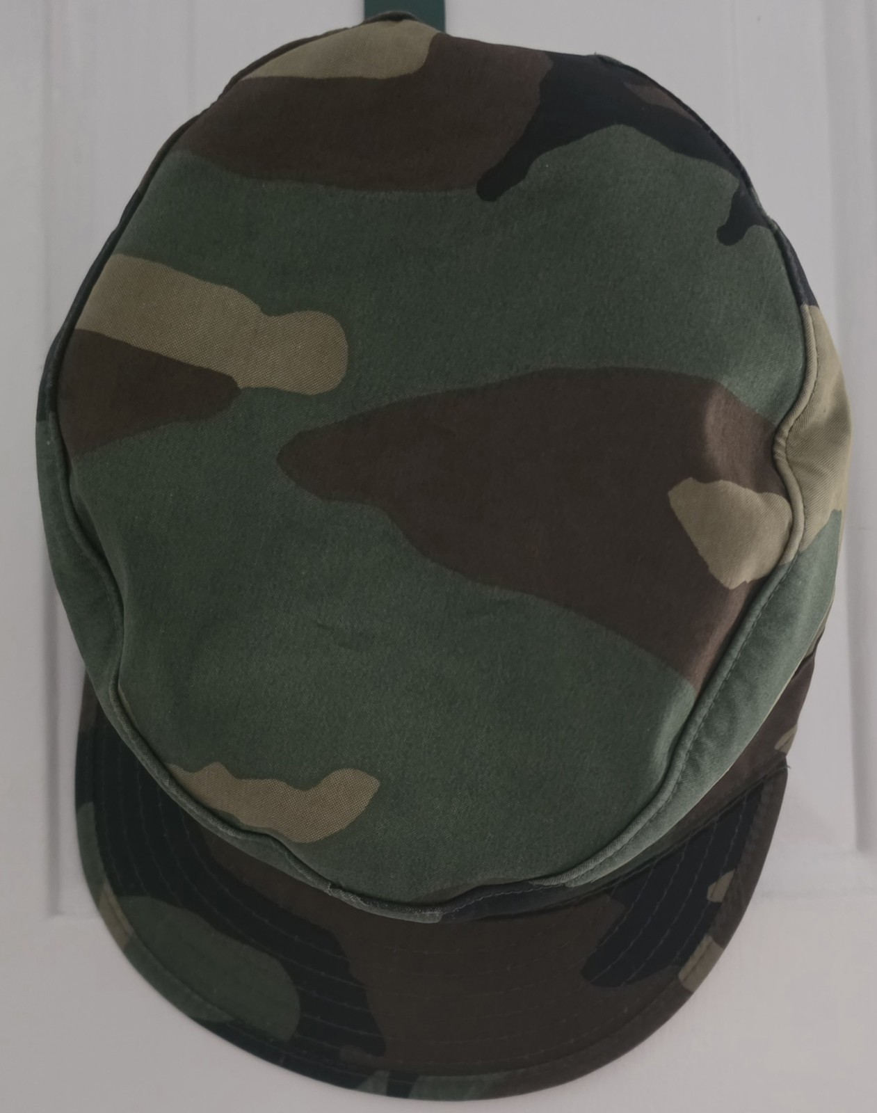 Camo Hat Military Patrol Cap Hot Weather 1989 Propper Woodland Sz 7 1/8
