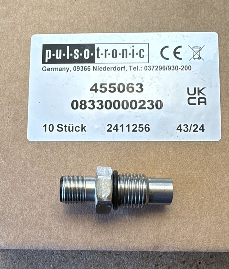 10-Pcs Pulsotronic Inductive ProximitySensor 455063 / 08330000230 M10 Threaded