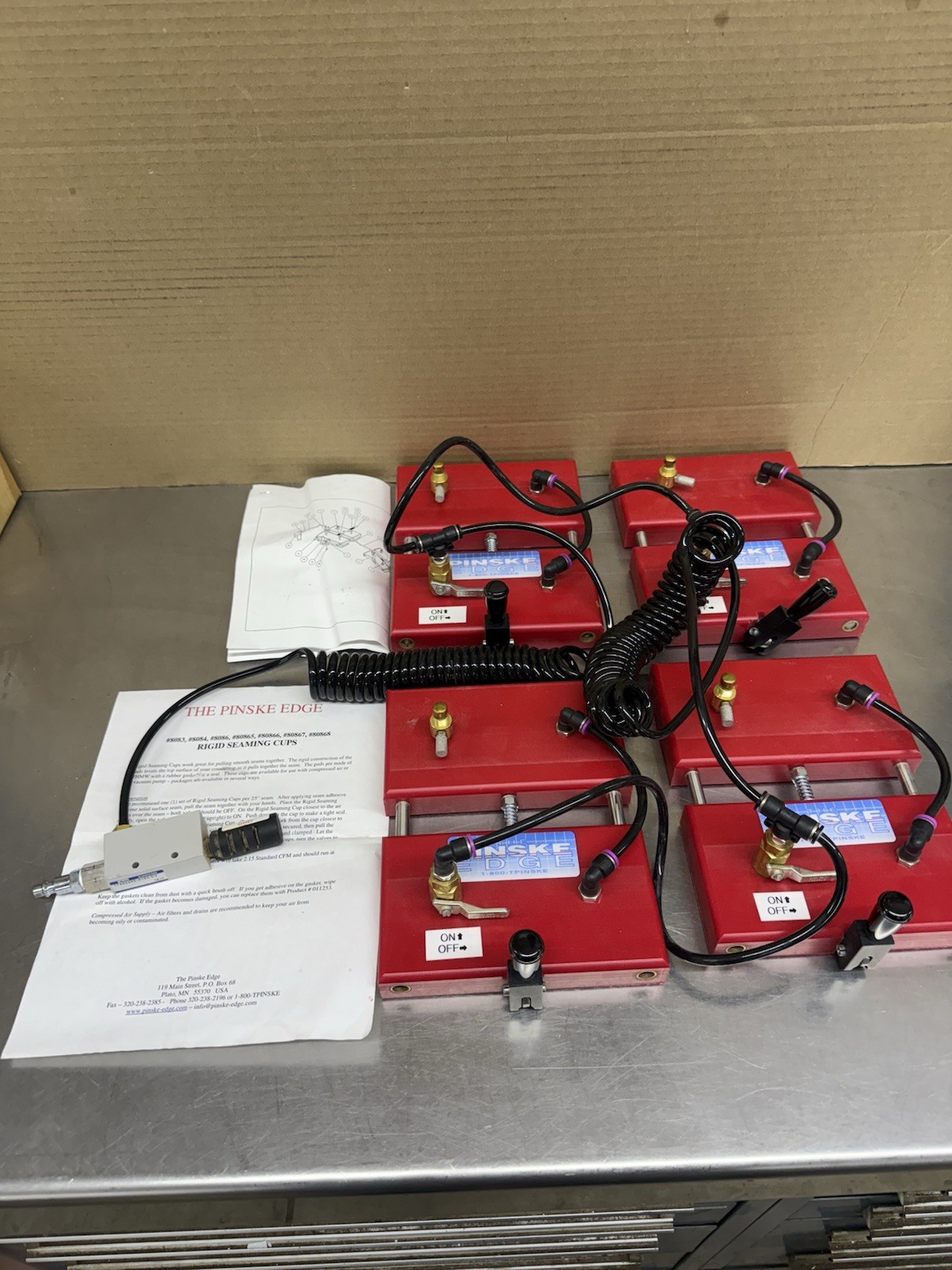 Pinske Edge Ridgid Seaming Cup Kit Compressed Air Version Countertop Used Tested