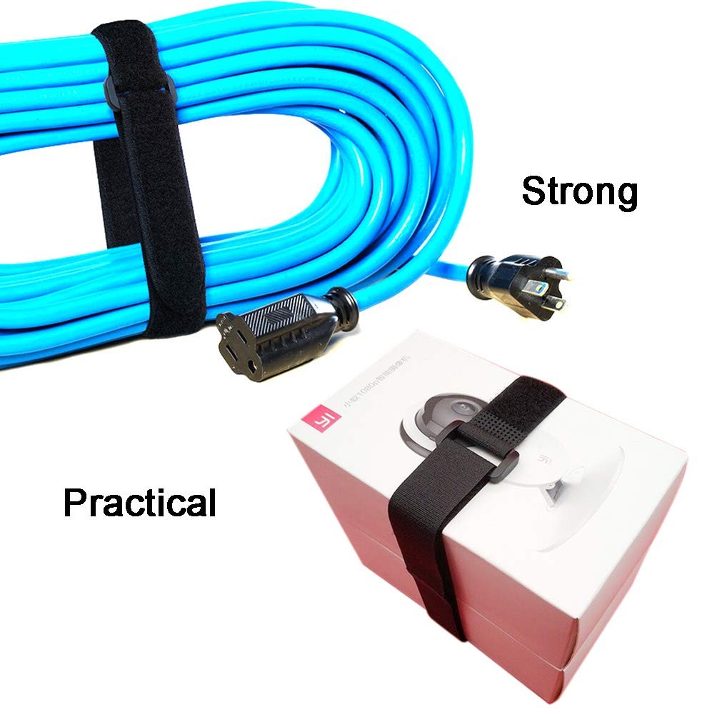 36 inch Cable Straps,12 pcs Reusable Fastening Hook and Loop Utility Cable Ti...