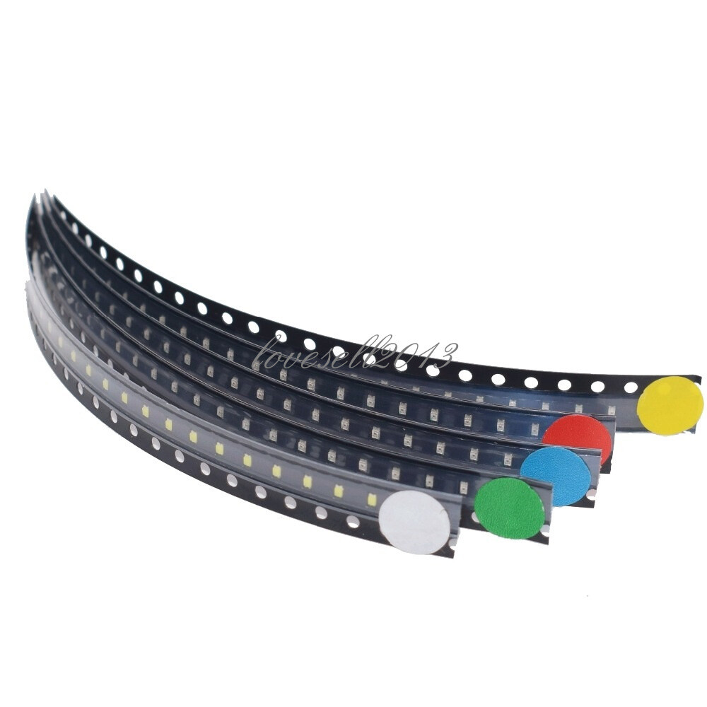 50PCS SMD SMT 0805 Super Bright White LED lamp light White 3.0-3.6V