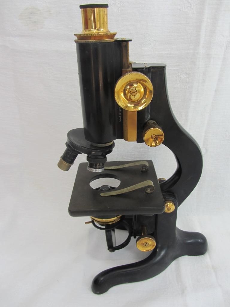 Watson London Brass/Enamel Service Compound Microscope #63016 c1937 (Cased)