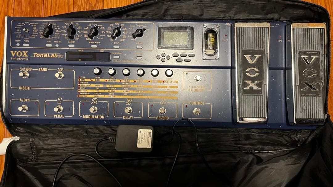VOX ToneLab SE Multi Effects Pedal Tested Working w/ Adapter Case Japan