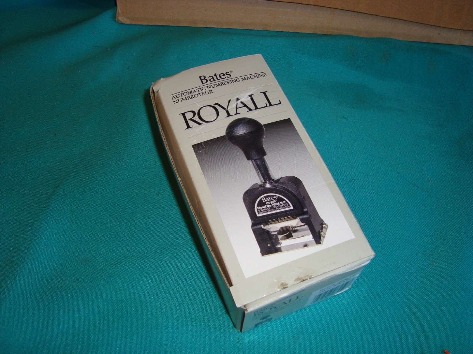 Bates Royall RNM6-7 Automatic Numbering Machine Ink Stamp **NEW**