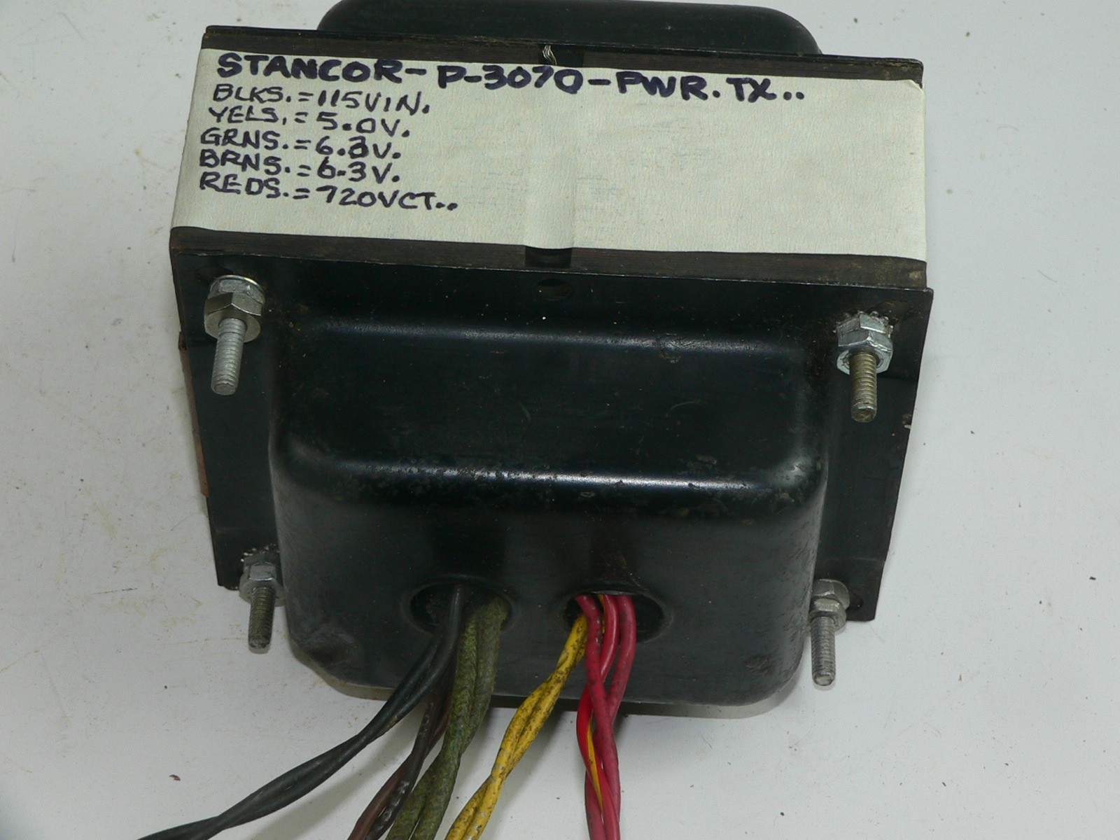 1 Stancor P3070  Power Transformer--Tests good