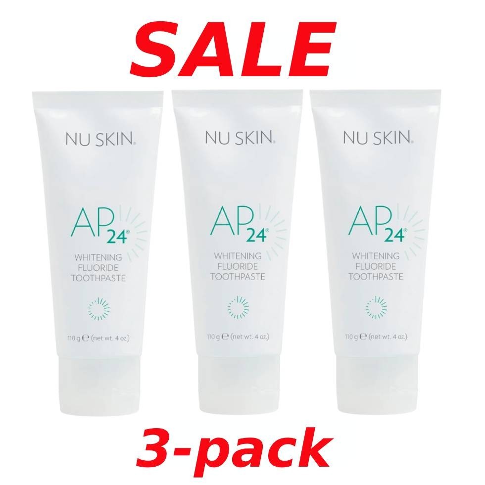 Nuskin Nu Skin AP24  Whitening Fluoride Toothpaste - 3 PACK -  11/2027