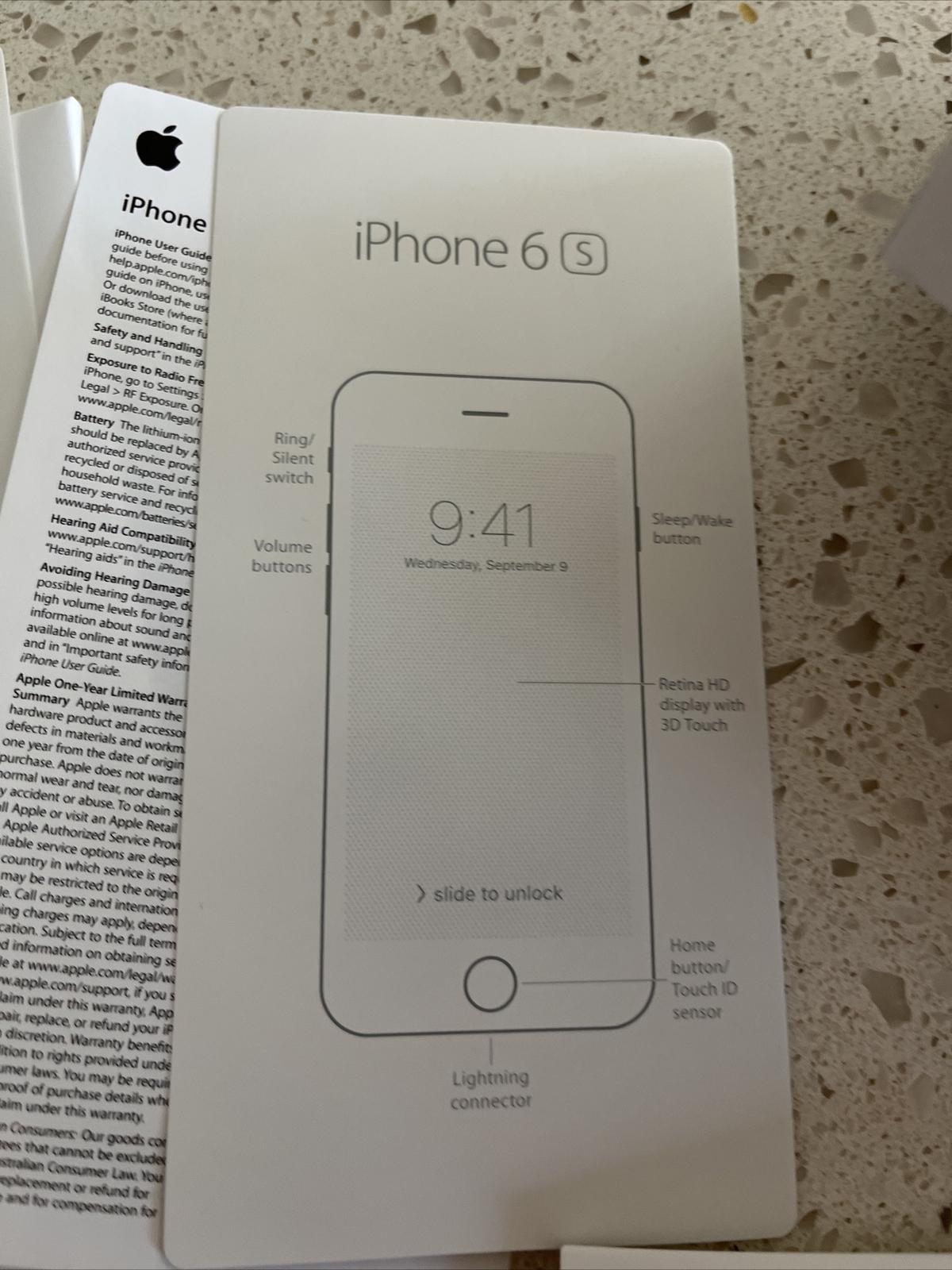 iPhone 6S Box ONLY Original Apple Retail With stickers