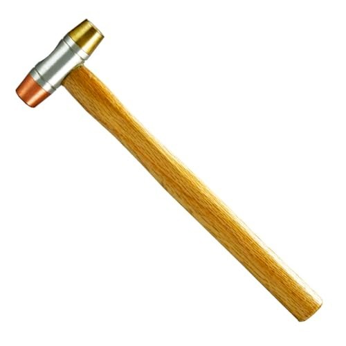 5-in-1 Dual Interchangeable Hammer - Copper & Brass Faces - 9" Gunsmithing Tool