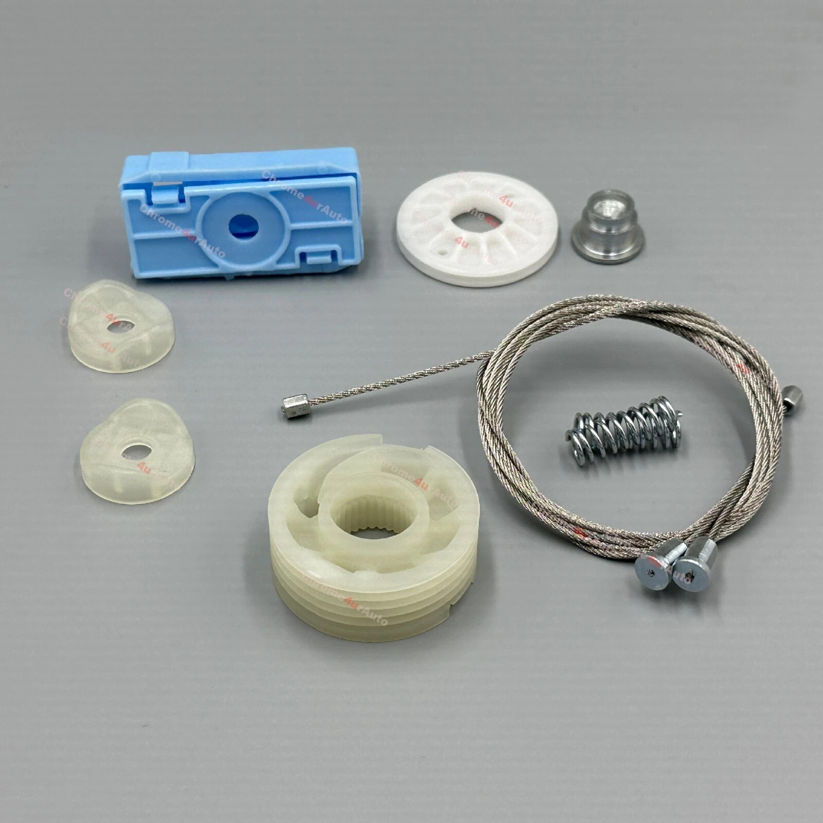 Window regulator repair kit for 06-12 Porsche 911 Convertible Rear left or right