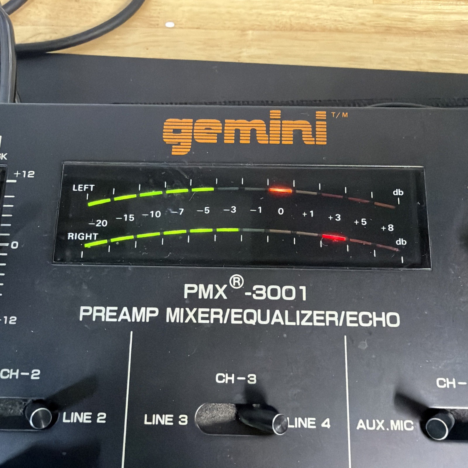 READ! Gemini PMX-3001 PREAMP MIXER EQUALIZER ECHO DJ Fast USA Ship! 3000 Echo
